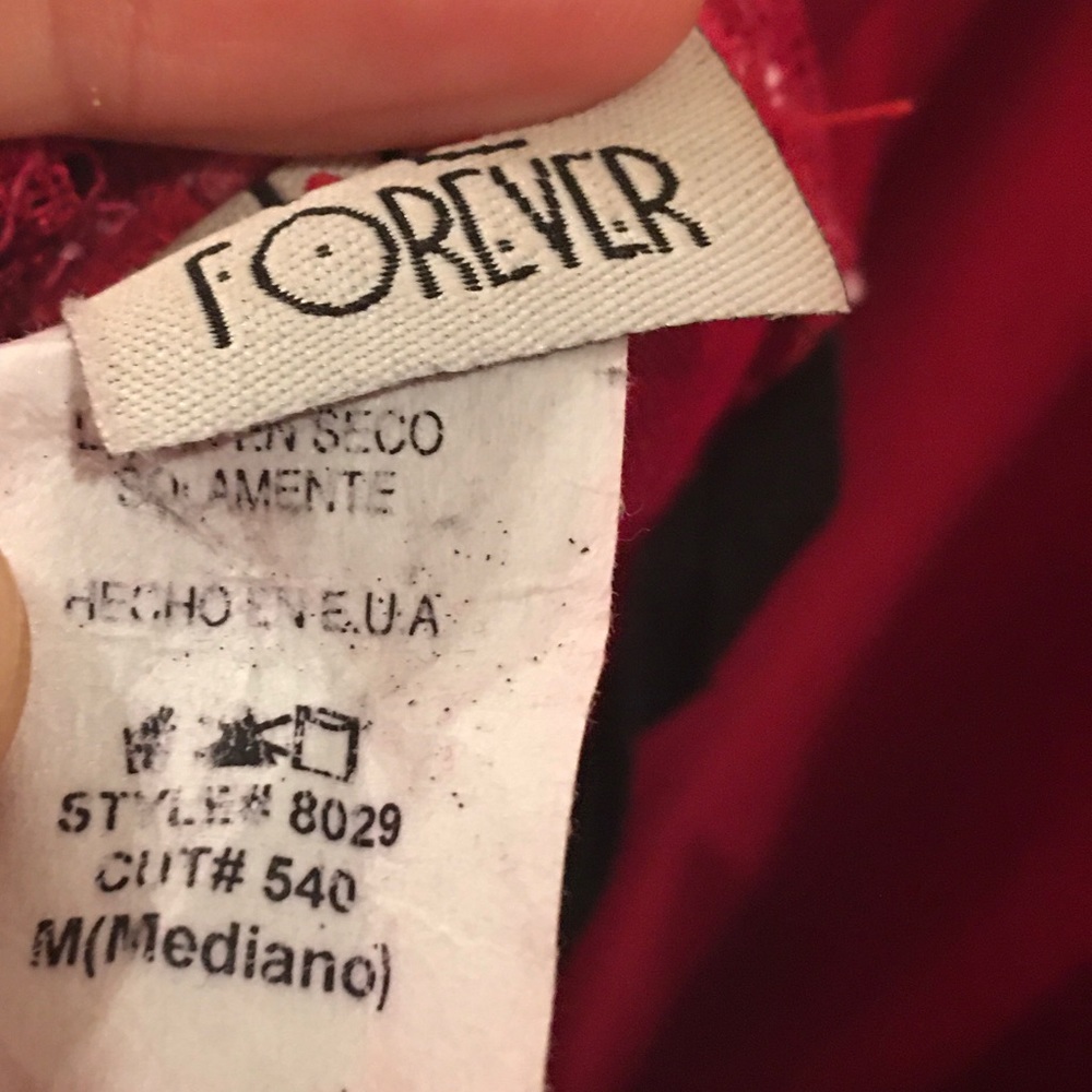 Strapless high low red prom dress size M ❤️ - Picture 12 of 13
